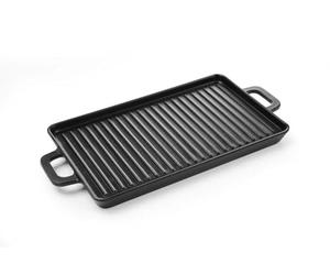 HENDI Mini contenitore per presentare e servire i cibi, con forma di griglia, piatto da portata, vassoio da portata, non adatto a forni e a microonde, 320x162x(H)20mm, melamina, nero