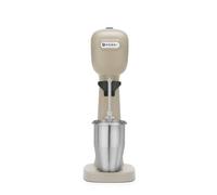 HENDI Frullatore milkshaker, cappuccino freddo, frappè, frullatore per bevande, Incl 2 ciotole (acciaio inox e policarbonato) e 2 set di 2 agitatori di ricambio, 230V/400W, 170x196x(H)490mm, caramello