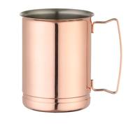 HENDI Moscow Mule - Tazza da birra, in rame, con manico, birra, cocktail, vino, bar, feste, 0,4 l, 85 x 105 mm, in rame