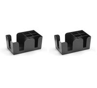 HENDI Organizzatore per bar, Bar Caddy, Organiser, 6 scomparti, pratico contenitore per cannucce, tovaglioli, agitatori e decorazioni per cocktail, 240x145x(H)105 mm, plastica ABS, nero