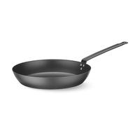 HENDI Padella per friggere, fondo ⌀156mm, antiaderente naturale dopo la stagionatura, per induzione e forno fino a 220°C, padella profonda, 385x204x(H)75mm, in acciaio al carbonio