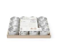 HENDI Pasta combustibile, in lattina, senza fuliggine e inodore, tempo di combustione ±3 ore, 12 pezzi, gel combustibile, per riscaldare i cibi, per chafing dish, scaldavivande, 200g