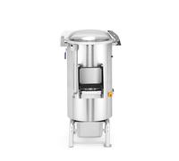 HENDI Pelapatate professionale, macchina pelapatate elettrica, 18kg per carico, capacità 240-360kg/h, peso 42,4kg, 230V, 1100W, 622x540x(H)997mm, acciaio inox