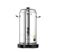 HENDI Percolatore, Parete Doppia, Filtro Integrato, Rubinetto Antigoccia, per Caffè Macinato Grosso, Senza Filtro di Carta, 6L, 230V, 1500W, 345x343x(H)517mm, Acciaio Inox 18/0