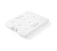 HENDI Piastra eutettica fredda professionale, GN 1/1, per contenitori termici, elemento refrigerante, accumulatore di freddo, blocco termico, di ghiaccio, borsa termica, 530x325x(H)30mm, HDPE, bianco