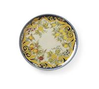 HENDI Piatto per pizza rotondo in porcellana smaltata con motivo Barocco, piatto portapizza, adatto a lavastoviglie e microonde, ⌀310mm, multicolore