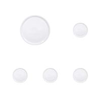 HENDI Piatto per Pizza Rotondo in Porcellana Smaltata, Piatto Portapizza a Tinta Unita, Adatto a Microonde e Lavastoviglie, ⌀330mm, Bianco