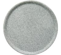 HENDI Piatto per pizza rotondo, piatto portapizza, porcellana, motivo: granito, adatto a microonde e lavastoviglie, ⌀330 mm, grigio (Confezione da 10)