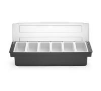 HENDI Contenitore per ingredienti 6 scomparti, 480x150x(H)100mm