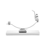 HENDI Porta prosciutto inclinabile, testa con sistema ad anello rotante, supporto per prosciutto, per Jamon Serrano e Iberico, 595x215x(H)300 mm, acciaio inox