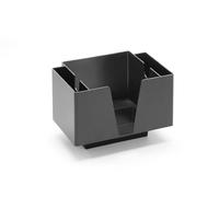 HENDI Porta tovaglioli con 3 scomparti, Nero, 193x143x(H)136mm