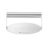 HENDI Pressa per Hamburger in Acciaio Inox, Base Rotonda Liscia per Pressare e Cuocere Burger, Panini e Bacon in Modo Uniforme, Ø160x(H)78mm