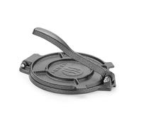 HENDI Pressa per tortillas, utensile manuale in ghisa per tortillas, tacos, arepas e empanadas, ø20cm, 3 kg, piedi antiscivolo, 255x200x(H)110mm