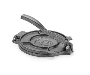 HENDI Pressa per tortillas, utensile manuale in ghisa per tortillas, tacos, arepas e empanadas, ø20cm, 3 kg, piedi antiscivolo, 255x200x(H)110mm