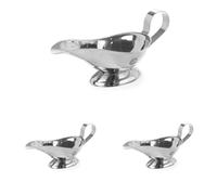 HENDI Salsiera, 85 ml, con base, contenitore ciotola piccolo per salsa, salsiera con beccuccio, 120x72x(H)50mm, acciaio inox (Confezione da 3)