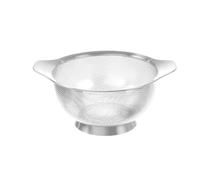 HENDI Scolapasta da cucina, cestello, colino, per cucinare e lavare pasta, verdure, frutta, insalate, rotondo, forato, con base e 2 maniglie, ø220x(H)110 mm, acero inoxidable