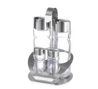 HENDI Set di contenitori 4 Pezzi, Acciaio Inox, 1