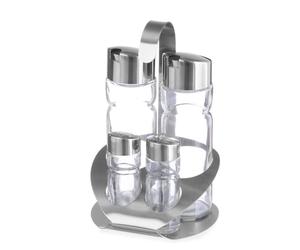 HENDI Set di contenitori 4 Pezzi, Acciaio Inox, 1
