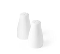 HENDI Set Saliera e Pepiera in Porcellana Bianca, 2 pezzi, Utensili da Cucina per Servire Sale e Pepe, ⌀42x(H)80mm