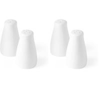HENDI Set Saliera e Pepiera in Porcellana Bianca, 2 pezzi, Utensili da Cucina per Servire Sale e Pepe, ⌀42x(H)80mm (Confezione da 2)