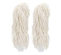 HENDI Spazzole di ricambio per la lucidatrice per bicchieri in vetro HENDI, set di 2 spazzole rotanti in microfibra per la lucidatura, 205x55mm