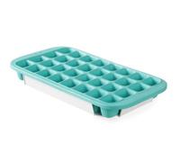 HENDI Stampo per cubetti di ghiaccio con coperchio e vassoio inferiore, BarUp, 32 scomparti, 337x170x(H)40mm, colore blu, ABS, silicone