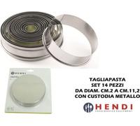 Hendi 673416 Set Coppapasta Tondi, Bordo Liscio