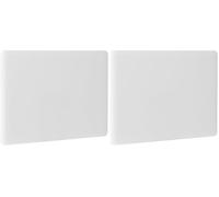 HENDI Tagliere, HACCP, entrambi i lati lisci e utilizzabili, riduce al minimo l'opacizzazione dei coltelli, tagliere da cucina, 450x300x(H)10mm, plastica LPDE, bianco (Confezione da 2)