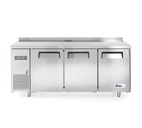 HENDI Tavolo congelatore Arktic 3 porte con 3 ripiani regolabili, -22/-12°C, 390 L, sbrinamento automatico, display digitale, 230V/550W, 1800x600x(H) 800 mm, acciaio inox