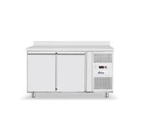 HENDI Tavolo refrigerato Arktic 2 porte con 2 ripiani regolabili per GN 1/1, -2/8°C, 280 L, sbrinamento automatico, display digitale, 230V/250W, 1360x700x(H)850 mm, acciaio inox
