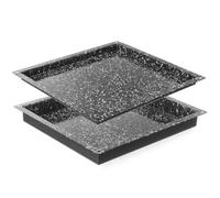 HENDI Teglia GN 2/3, rivestimento antiaderente in marmo, bacinella CONVECTOMAT CLASSIC, contenitore vassoio GN, resistente fino a 300°C, adatto per forni, 354x325x(H)40mm, acciaio smaltato