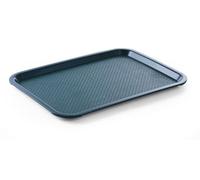 HENDI Vassoio da portata AmerBox, medio, rettangolare, multiuso, vassoio da servizio, da cucina, per fast food, per servire cibo e bevande, 305x415x(H)20mm, verde, polipropilene