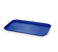 HENDI Vassoio da portata, GN 1/1, Amerbox, rettangolare, multiuso, vassoio da servizio, da cucina, per fast food, per servire cibo e bevande, 530x325x(H)20mm, blu, polipropilene