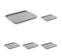 HENDI Vassoio da portata, medio, rettangolare, multiuso, vassoio da servizio, da cucina, per fast food, per servire cibo e bevande, resistente fino a 80°C, 305x415x(H)20mm, grigio, polipropilene