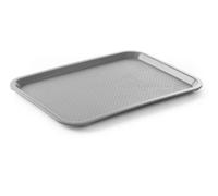 HENDI Vassoio da portata, medio, rettangolare, multiuso, vassoio da servizio, da cucina, per fast food, per servire cibo e bevande, 305x415x(H)20mm, grigio, polipropilene
