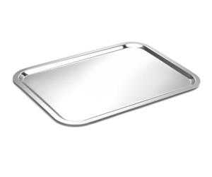 HENDI Vassoio in acciaio, per HENDI Vassoio Termico Rettangolare 424155, catering, piatto per sandwich, 395x283mm, acciaio inox