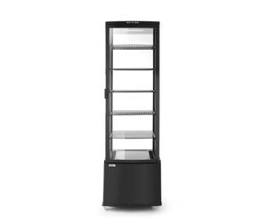 HENDI Vetrina da esposizione refrigerata, sbrinamento automatico, sistema antiappannamento, 5 ripiani, illuminazione LED, 270L, 0 a 6°C, 230V, 290W, 556x526x(H) 1913mm, ABS, nero