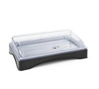 HENDI Vetrina Espositiva Refrigerata, Display per Buffet, Set Espositore di Raffreddamento con Vassoio GN 1/1, Coperchio Trasparente ed Elemento Refrigerante, 555x357x(h)175 mm, ABS, PC, Inox