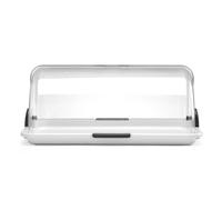 HENDI Vetrina, Espositore, Display per Cibo, Buffet, Banchetti, Cucina, Ristoranti, Pasticceria, Panetterie, con Coperchio Trasparente Rotante Roll-Top, 465x310x(h) 190 mm, PP, PS