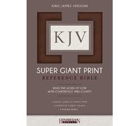 Hendrickson Bibles KJV Super Giant Print Bible (Rilegato in ecopelle)