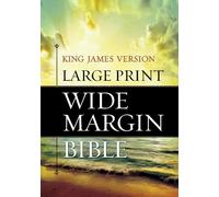 Hendrickson Large Print Wide Margin Bible-KJV (Rilegato in ecopelle)