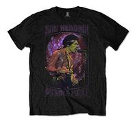Hendrix Jimi - T-Shirt # L Unisex Black # Purple Haze Frame