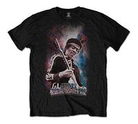 Hendrix Jimi - T-Shirt # M Unisex Black # Galaxy