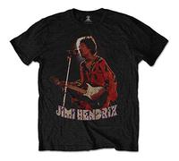 Hendrix Jimi - T-Shirt # Xl Unisex Black # Orange Kaftan