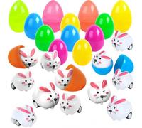 HenfuME 12 Pezzi Ovetti Pasquali,12 Auto Di Pasqua,Uova Decorative Pasquali,Uova Plastica Da Riempire,Uova Di Plastica Apribili,Uova Pasquali Decorative,Easter Eggs,Uova Pasquali