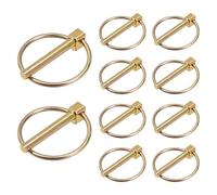 HENGBIRD 10 Pezzi Perno di Bloccaggio Coppiglie A Scatto, Perni di Sicurezza, Anello O Pin Trattori, Anello O-Pin Perno di Fissaggio Boccole per Trattori Agricoli Rimorchi Camion Tosaerba Carrello