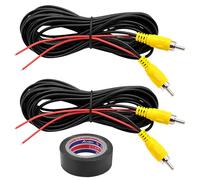 HENGBIRD 2 cavi per fotocamera da 10 m, cavo video RCA con presa video gialla, per presa e alimentazione, adatto per autorecorder e telecamera per auto