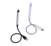 HENGBIRD 2 lampadine a LED USB, 10 LED a collo di cigno, luce USB, interruttore a tocco, luce da lettura, luminosità può essere regolata, lampada da lettura per lettura, tastiera, computer portatile
