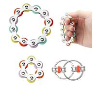 HENGBIRD 2 pezzi ADHD giocattoli per bambini e adulti, antistress concentrazione, multicolore, unisex, astratto, 2,3 cm x 7,5 cm x 1 cm