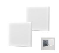 HENGBIRD 2 pezzi di copertura cieca da incasso 8,6 x 8,6 cm, prese di copertura cieca per prese o interruttori, colore bianco